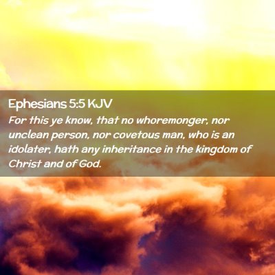 Ephesians 5:5 KJV Free Bible Images