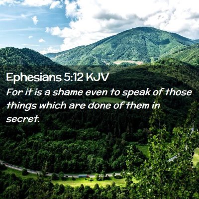 Ephesians 5:12 KJV Free Bible Images