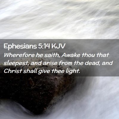 Ephesians 5:14 KJV Free Bible Images