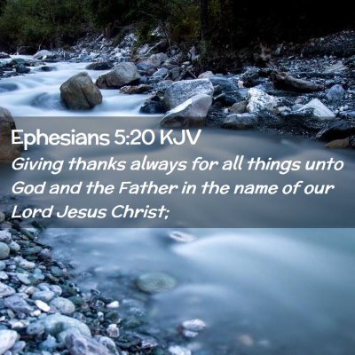 Ephesians 5:20 KJV Free Bible Images