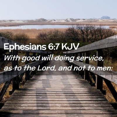 Ephesians 6:7 KJV Free Bible Images