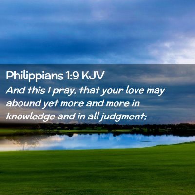 Philippians 1:9 KJV Free Bible Images