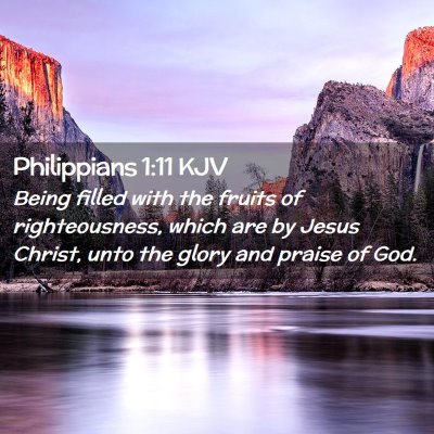 Philippians 1:11 KJV Free Bible Images