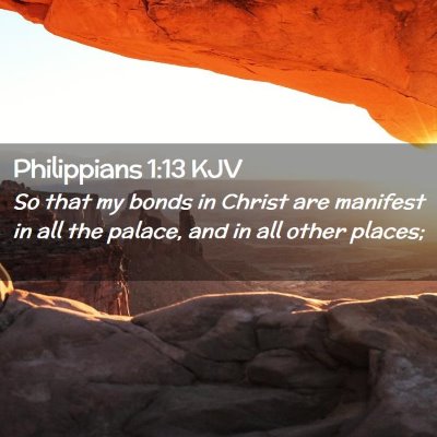 Philippians 1:13 KJV Free Bible Images