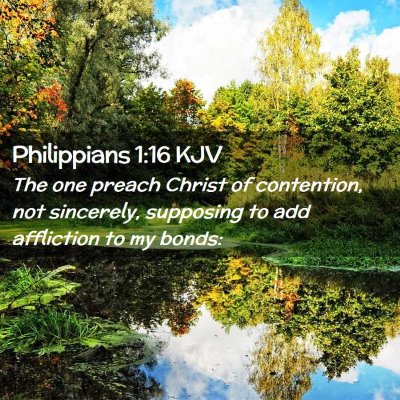 Philippians 1:16 KJV Free Bible Images