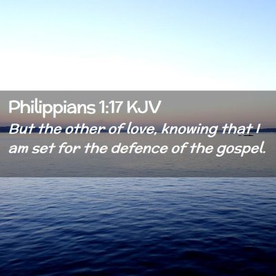 Philippians 1:17 KJV Free Bible Images