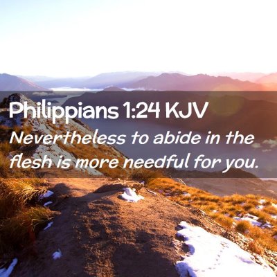 Philippians 1:24 KJV Free Bible Images