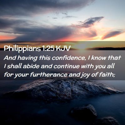 Philippians 1:25 KJV Free Bible Images