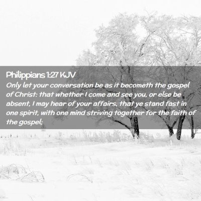 Philippians 1:27 KJV Free Bible Images