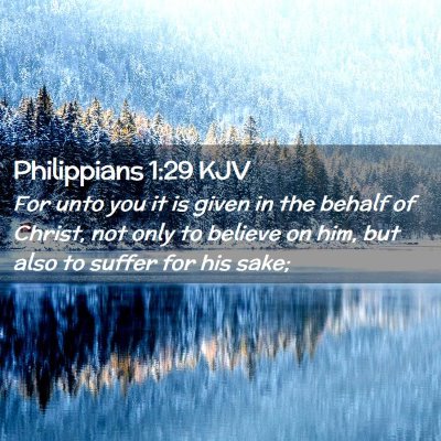 Philippians 1:29 KJV Free Bible Images