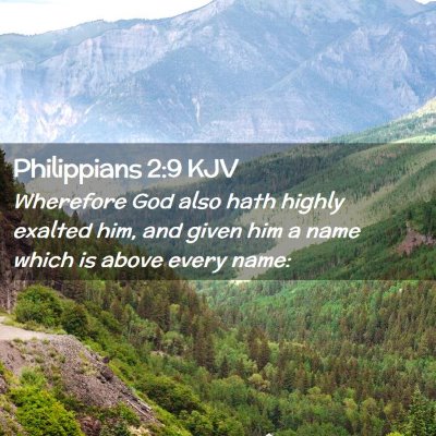 Philippians 2:9 KJV Free Bible Images