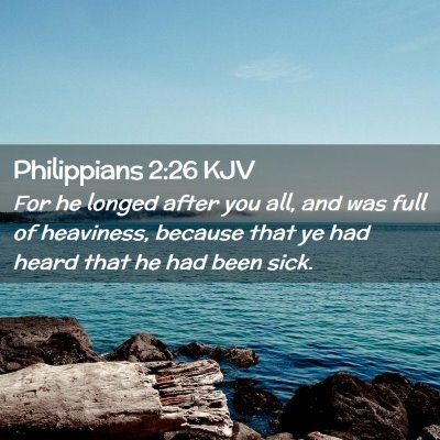 Philippians 2:26 KJV Free Bible Images