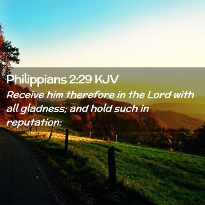 Philippians 2:29 KJV Free Bible Images