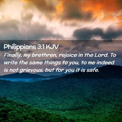 Philippians 3:1 KJV Free Bible Images