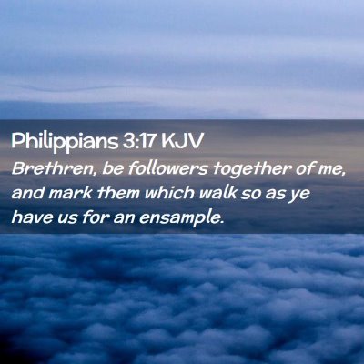 Philippians 3:17 KJV Free Bible Images