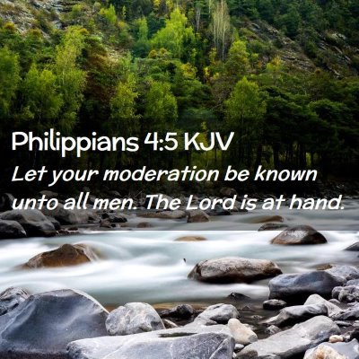 Philippians 4:5 KJV Free Bible Images