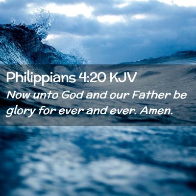 Philippians 4:20 KJV Free Bible Images