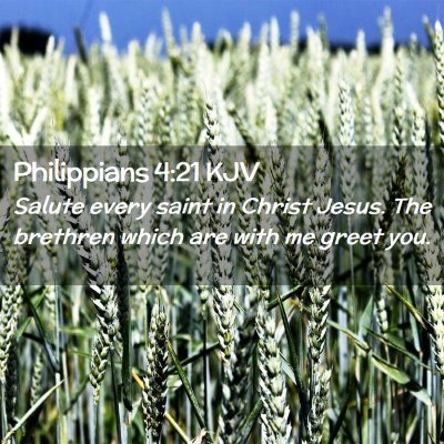 Philippians 4:21 KJV Free Bible Images