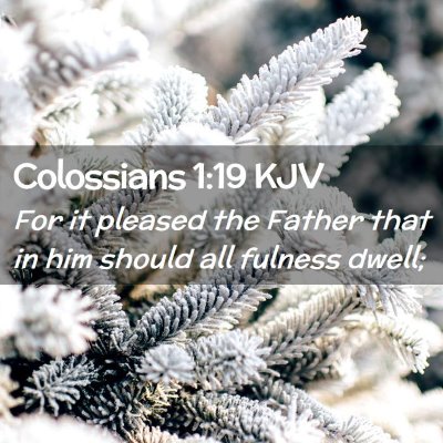 Colossians 1:19 KJV Free Bible Images