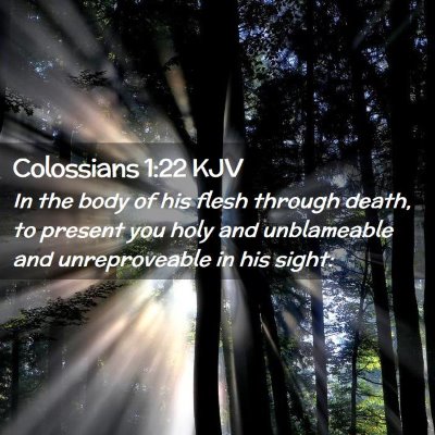 Colossians 1:22 KJV Free Bible Images