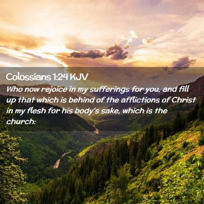 Colossians 1:24 KJV Free Bible Images