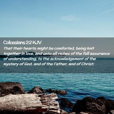 Colossians 2:2 KJV Free Bible Images