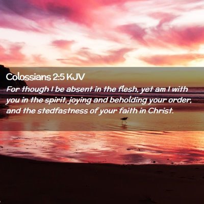 Colossians 2:5 KJV Free Bible Images