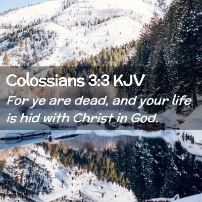 Colossians 3:3 KJV Free Bible Images