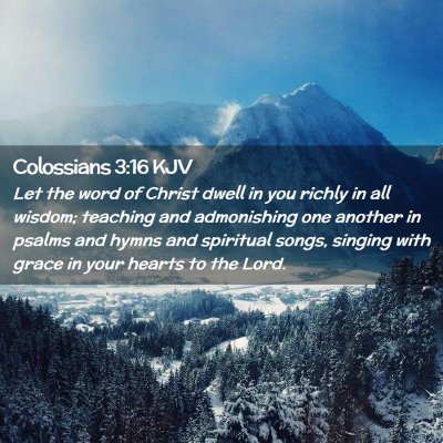 Colossians 3:16 KJV Free Bible Images