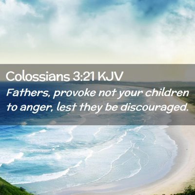 Colossians 3:21 KJV Free Bible Images