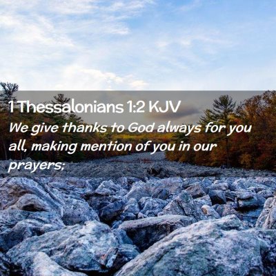 1 Thessalonians 1:2 KJV Free Bible Images