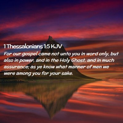 1 Thessalonians 1:5 KJV Free Bible Images