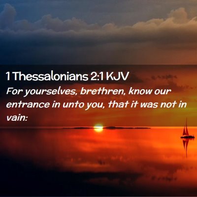 1 Thessalonians 2:1 KJV Free Bible Images