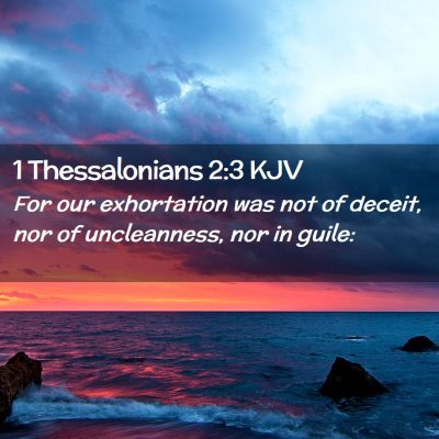 1 Thessalonians 2:3 KJV Free Bible Images