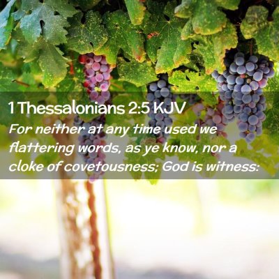 1 Thessalonians 2:5 KJV Free Bible Images