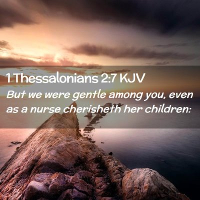 1 Thessalonians 2:7 KJV Free Bible Images