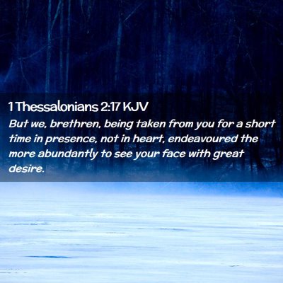 1 Thessalonians 2:17 KJV Free Bible Images