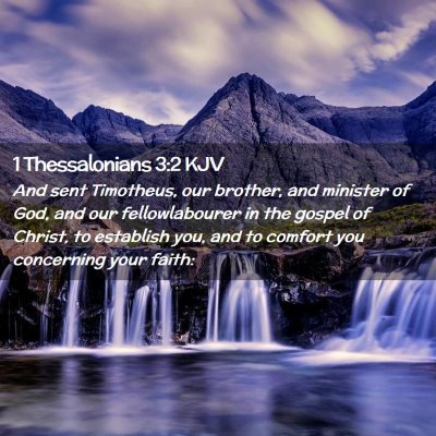 1 Thessalonians 3:2 KJV Free Bible Images