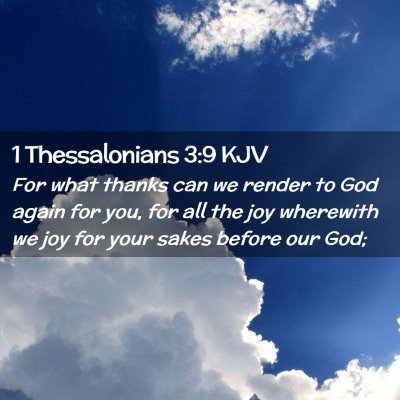 1 Thessalonians 3:9 KJV Free Bible Images