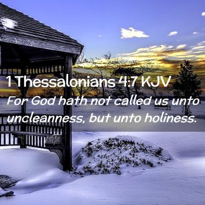 1 Thessalonians 4:7 KJV Free Bible Images