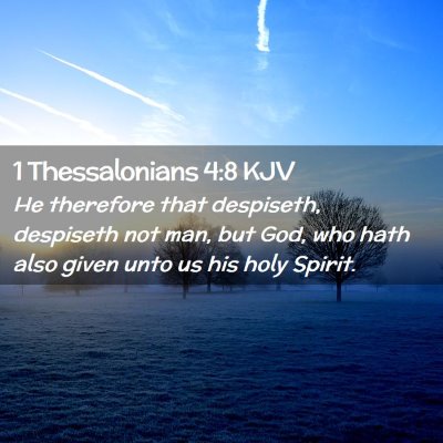 1 Thessalonians 4:8 KJV Free Bible Images