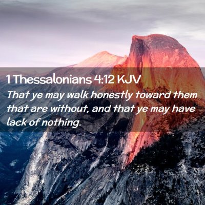 1 Thessalonians 4:12 KJV Free Bible Images