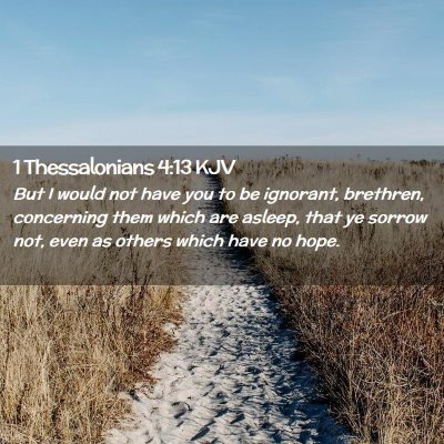 1 Thessalonians 4:13 KJV Free Bible Images