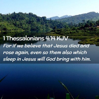 1 Thessalonians 4:14 KJV Free Bible Images