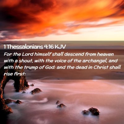 1 Thessalonians 4:16 KJV Free Bible Images