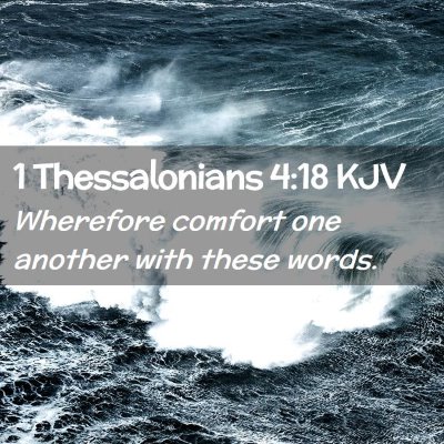 1 Thessalonians 4:18 KJV Free Bible Images