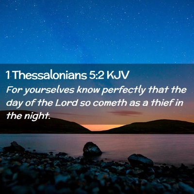 1 Thessalonians 5:2 KJV Free Bible Images