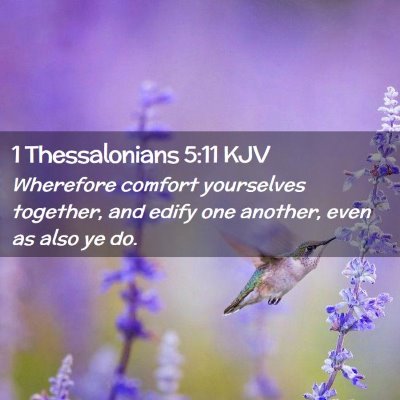 1 Thessalonians 5:11 KJV Free Bible Images