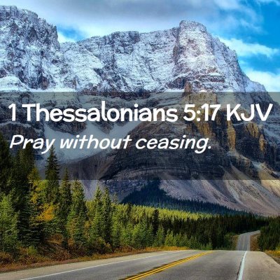 1 Thessalonians 5:17 KJV Free Bible Images