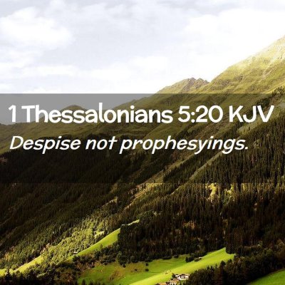 1 Thessalonians 5:20 KJV Free Bible Images